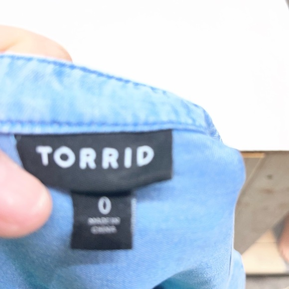 torrid Light Wash Denim-Look Midi Dress - Picture 3 of 3